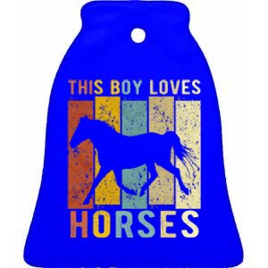 This Loves Horses Horse Ceramic Bell Ornament