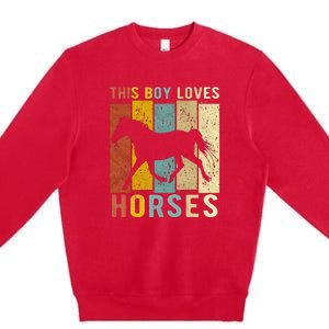 This Loves Horses Horse Premium Crewneck Sweatshirt