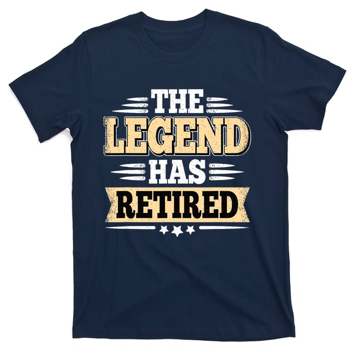 The Legend Has Retired Funny Retro Vintage Retirement Retire T-Shirt