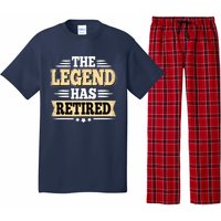 The Legend Has Retired Funny Retro Vintage Retirement Retire Pajama Set