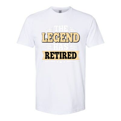 The Legend Has Retired Funny Retro Vintage Retirement Retire Softstyle CVC T-Shirt