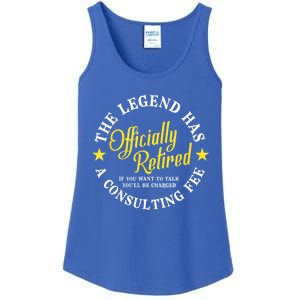 The Legend Has Officially Retired Funny Retirement Men Ladies Essential Tank