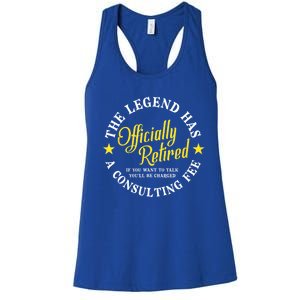 The Legend Has Officially Retired Funny Retirement Men Women's Racerback Tank