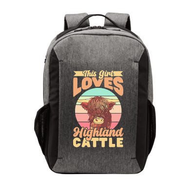 This Loves Highland Cattle Cow Scottish Cute Animal Vector Backpack