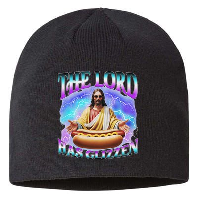 The Lord Has Glizzy God Hotdog Jesus Food Sunglasses Christ Sustainable Beanie