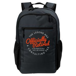 The Legend Has Officially Retired Funny Retirement Gift Daily Commute Backpack