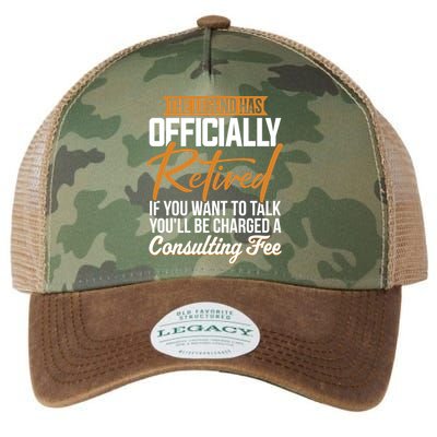 The Legend Has Retired Officer Officially Retirement Legacy Tie Dye Trucker Hat