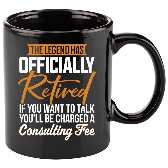 The Legend Has Retired Officer Officially Retirement 11oz C Handle Ceramic Mug