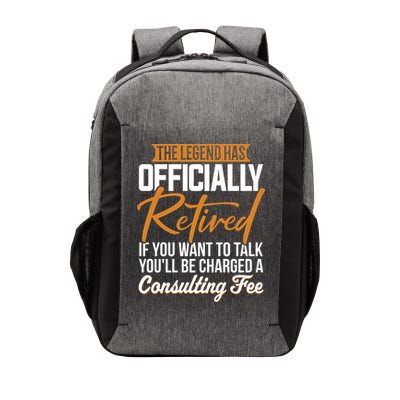 The Legend Has Retired Officer Officially Retirement Vector Backpack