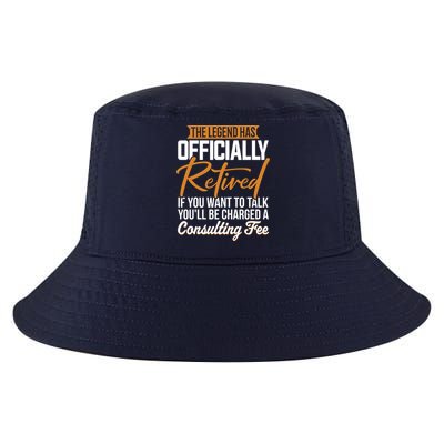 The Legend Has Retired Officer Officially Retirement Cool Comfort Performance Bucket Hat