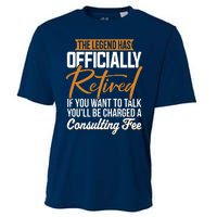 The Legend Has Retired Officer Officially Retirement Cooling Performance Crew T-Shirt