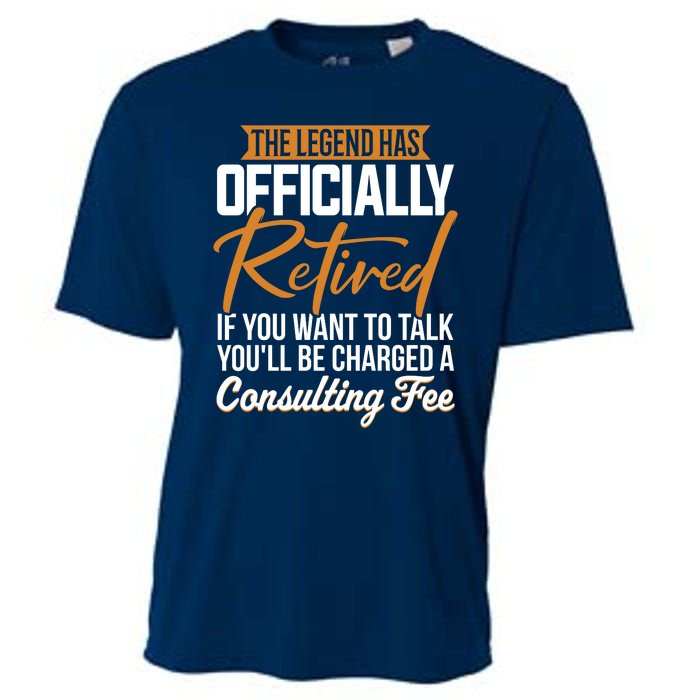 The Legend Has Retired Officer Officially Retirement Cooling Performance Crew T-Shirt