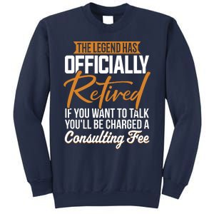 The Legend Has Retired Officer Officially Retirement Sweatshirt