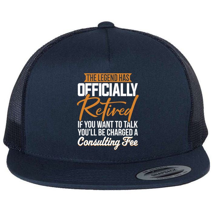 The Legend Has Retired Officer Officially Retirement Flatbill Hat
