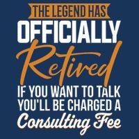 The Legend Has Retired Officer Officially Retirement Flatbill Hat
