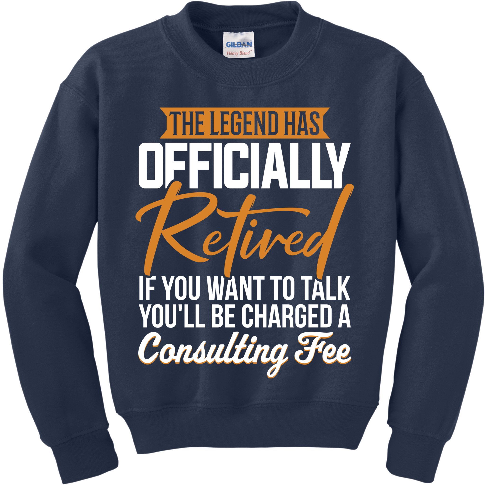 The Legend Has Retired Officer Officially Retirement Kids Sweatshirt