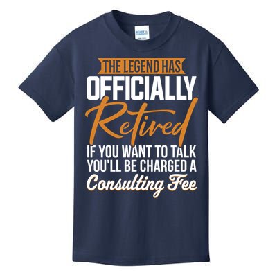 The Legend Has Retired Officer Officially Retirement Kids T-Shirt