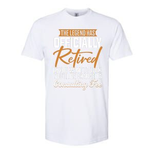 The Legend Has Retired Officer Officially Retirement Softstyle CVC T-Shirt