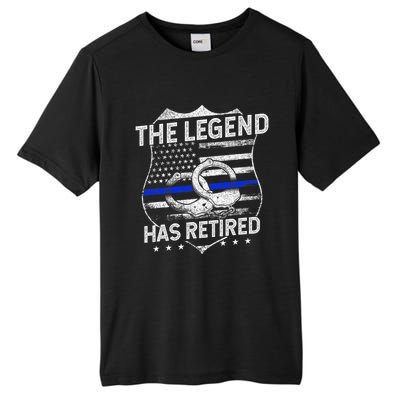 The Legend Has Retired Police Officer Retirement Tall Fusion ChromaSoft Performance T-Shirt