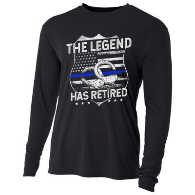 The Legend Has Retired Police Officer Retirement Cooling Performance Long Sleeve Crew