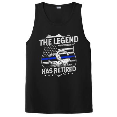 The Legend Has Retired Police Officer Retirement PosiCharge Competitor Tank