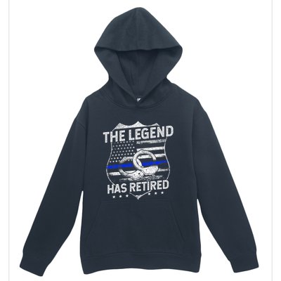 The Legend Has Retired Police Officer Retirement Urban Pullover Hoodie