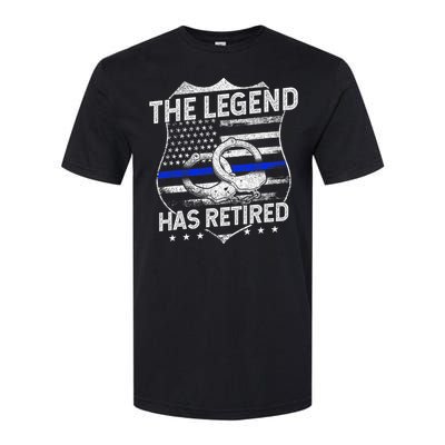 The Legend Has Retired Police Officer Retirement Softstyle CVC T-Shirt