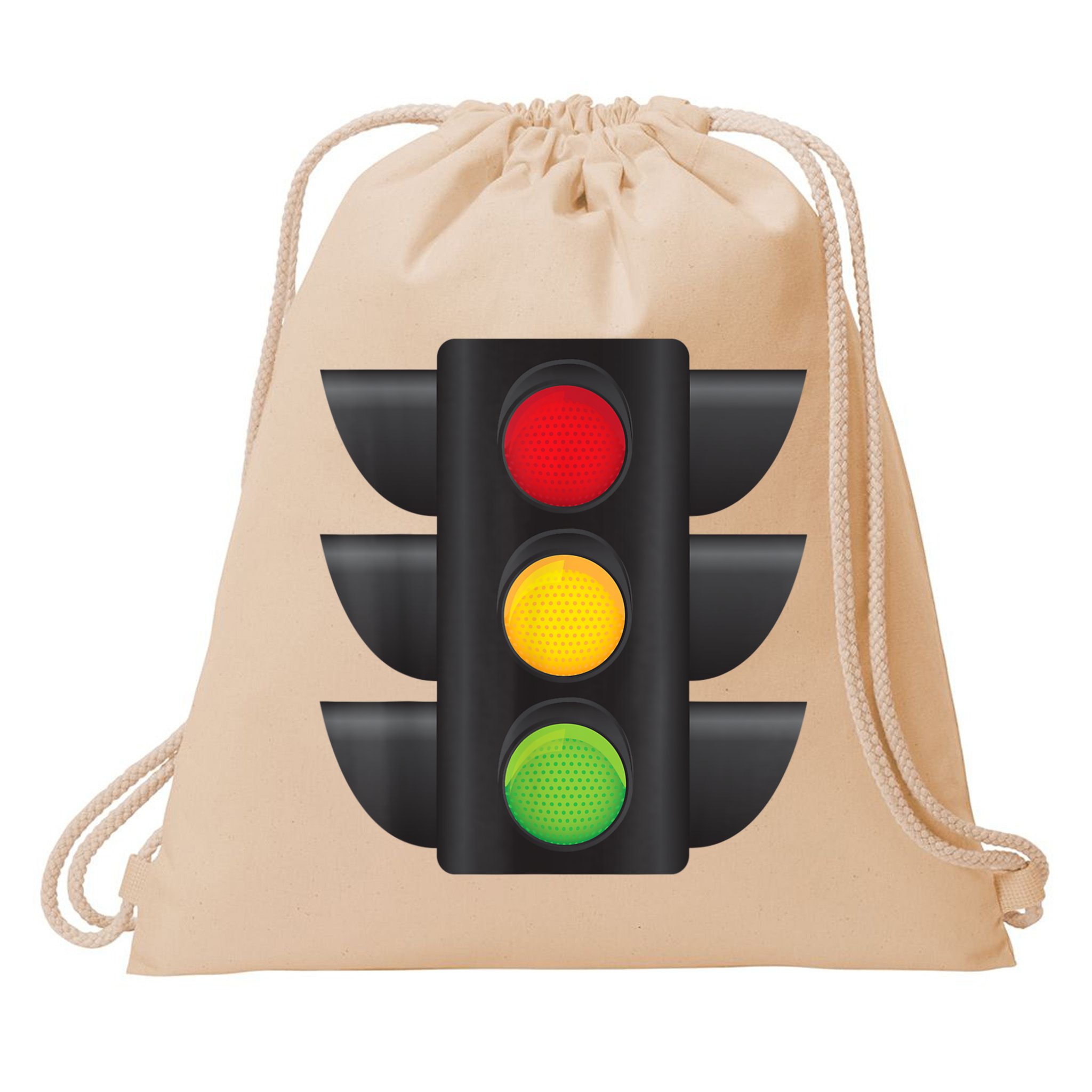 Traffic Light Halloween Costume Stop Go Green Yellow Red Drawstring Bag