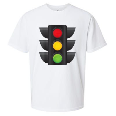 Traffic Light Halloween Costume Stop Go Green Yellow Red Sueded Cloud Jersey T-Shirt