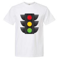 Traffic Light Halloween Costume Stop Go Green Yellow Red Garment-Dyed Heavyweight T-Shirt