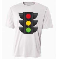 Traffic Light Halloween Costume Stop Go Green Yellow Red Cooling Performance Crew T-Shirt