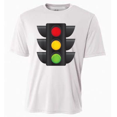 Traffic Light Halloween Costume Stop Go Green Yellow Red Cooling Performance Crew T-Shirt