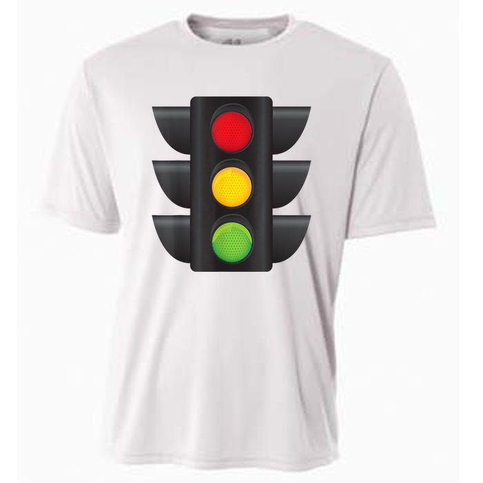 Traffic Light Halloween Costume Stop Go Green Yellow Red Cooling Performance Crew T-Shirt