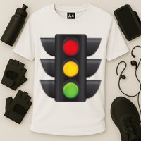 Traffic Light Halloween Costume Stop Go Green Yellow Red Cooling Performance Crew T-Shirt