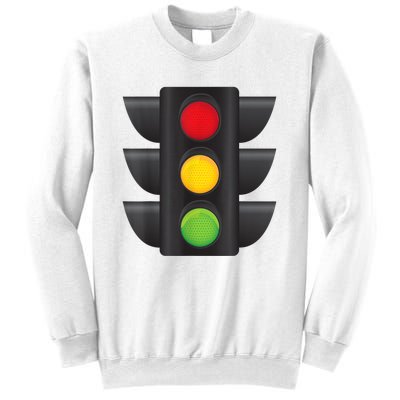 Traffic Light Halloween Costume Stop Go Green Yellow Red Sweatshirt