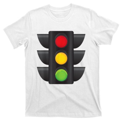 Traffic Light Halloween Costume Stop Go Green Yellow Red T-Shirt