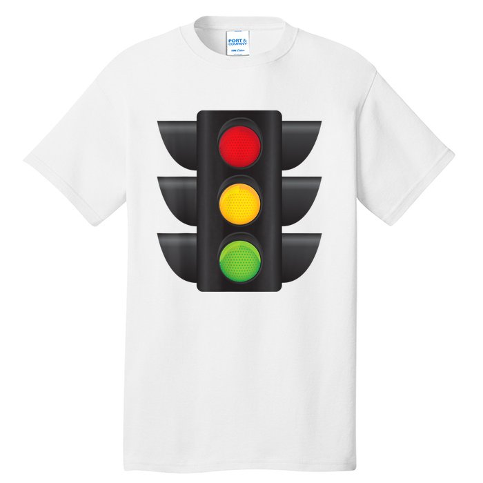 Traffic Light Halloween Costume Stop Go Green Yellow Red Tall T-Shirt