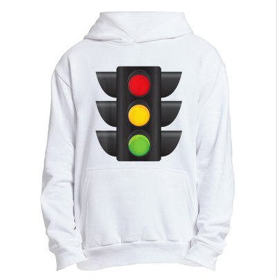 Traffic Light Halloween Costume Stop Go Green Yellow Red Urban Pullover Hoodie