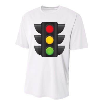 Traffic Light Halloween Costume Stop Go Green Yellow Red Performance Sprint T-Shirt