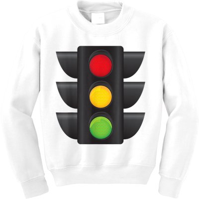 Traffic Light Halloween Costume Stop Go Green Yellow Red Kids Sweatshirt
