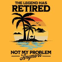 The Legend Has Retired Not My Problem Anymore Sustainable Knit Beanie