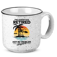 The Legend Has Retired Not My Problem Anymore 15oz Campfire Ceramic Mug