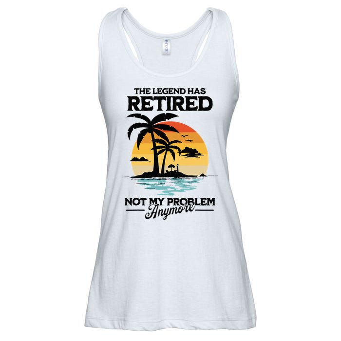 The Legend Has Retired Not My Problem Anymore Ladies Essential Flowy Tank
