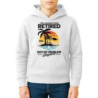 The Legend Has Retired Not My Problem Anymore Kids Hoodie