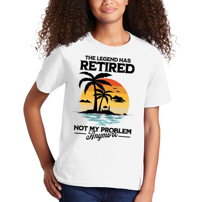 The Legend Has Retired Not My Problem Anymore Kids T-Shirt