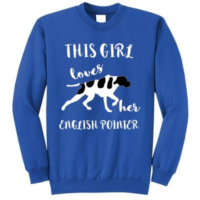 This Loves Her English Pointer Hunting Bird Dog Cute Gift Sweatshirt