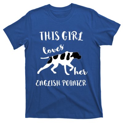 This Loves Her English Pointer Hunting Bird Dog Cute Gift T-Shirt