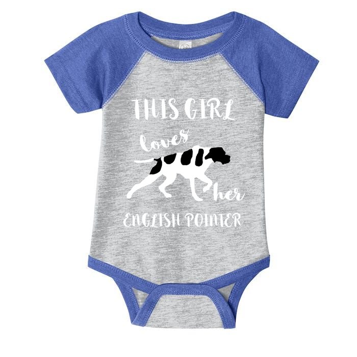 This Loves Her English Pointer Hunting Bird Dog Cute Gift Infant Baby Jersey Bodysuit