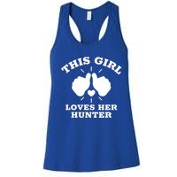 This Loves Her Hunter Gift Women's Racerback Tank