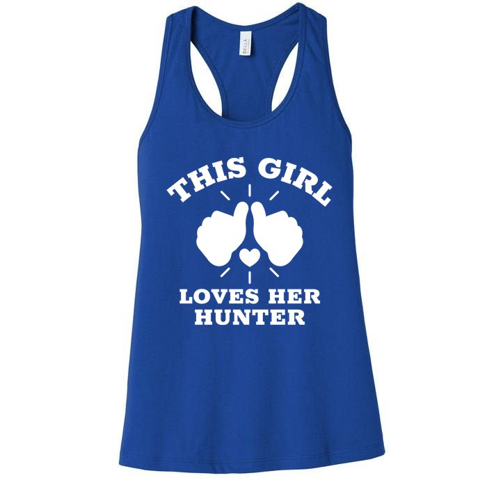 This Loves Her Hunter Gift Women's Racerback Tank